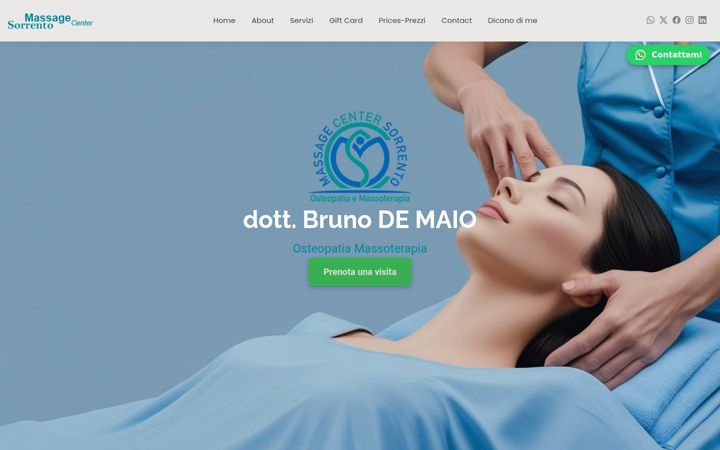 Screenshot of massagecentersorrento.it
