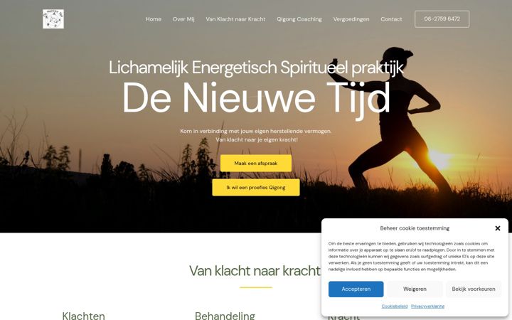 Screenshot of massagedenieuwetijd.nl