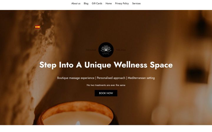 Screenshot of massagemalaga.es