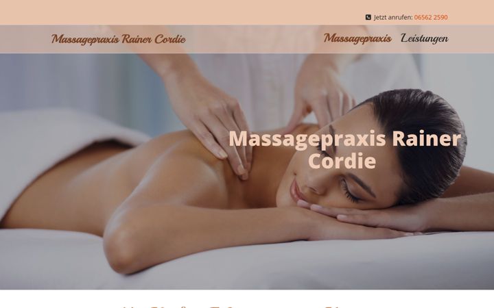 Screenshot of massagepraxis-cordie.de