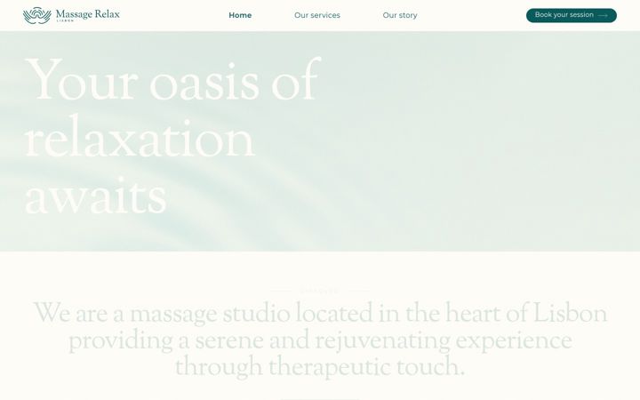 Snímek obrazovky massagerelaxlisbon.com