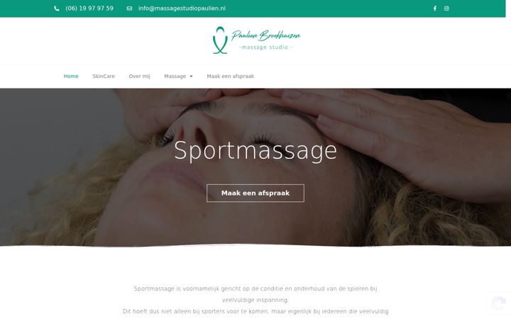 Screenshot of massagestudiopaulien.nl