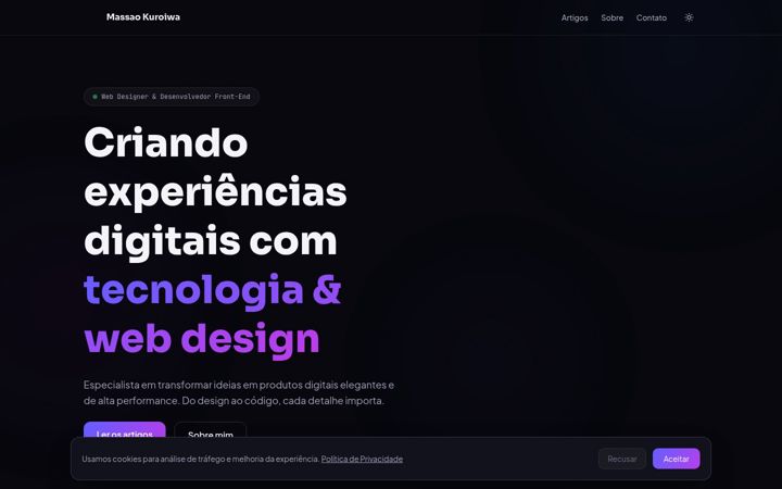 Screenshot of massaokuroiwa.com.br
