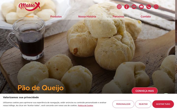 Screenshot of massaxalimentos.com.br