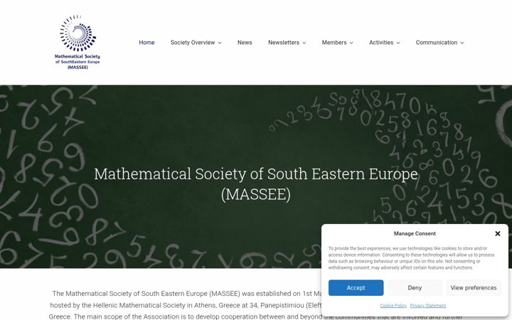 Screenshot of massee-org.eu