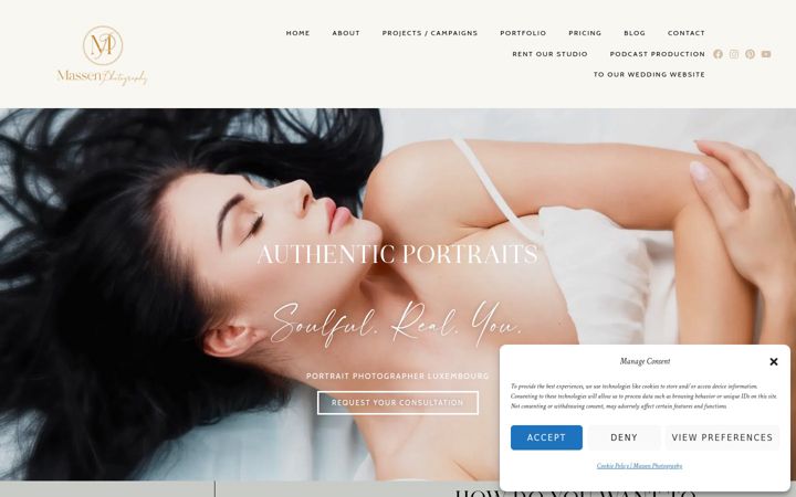 Screenshot of massenphotography.lu