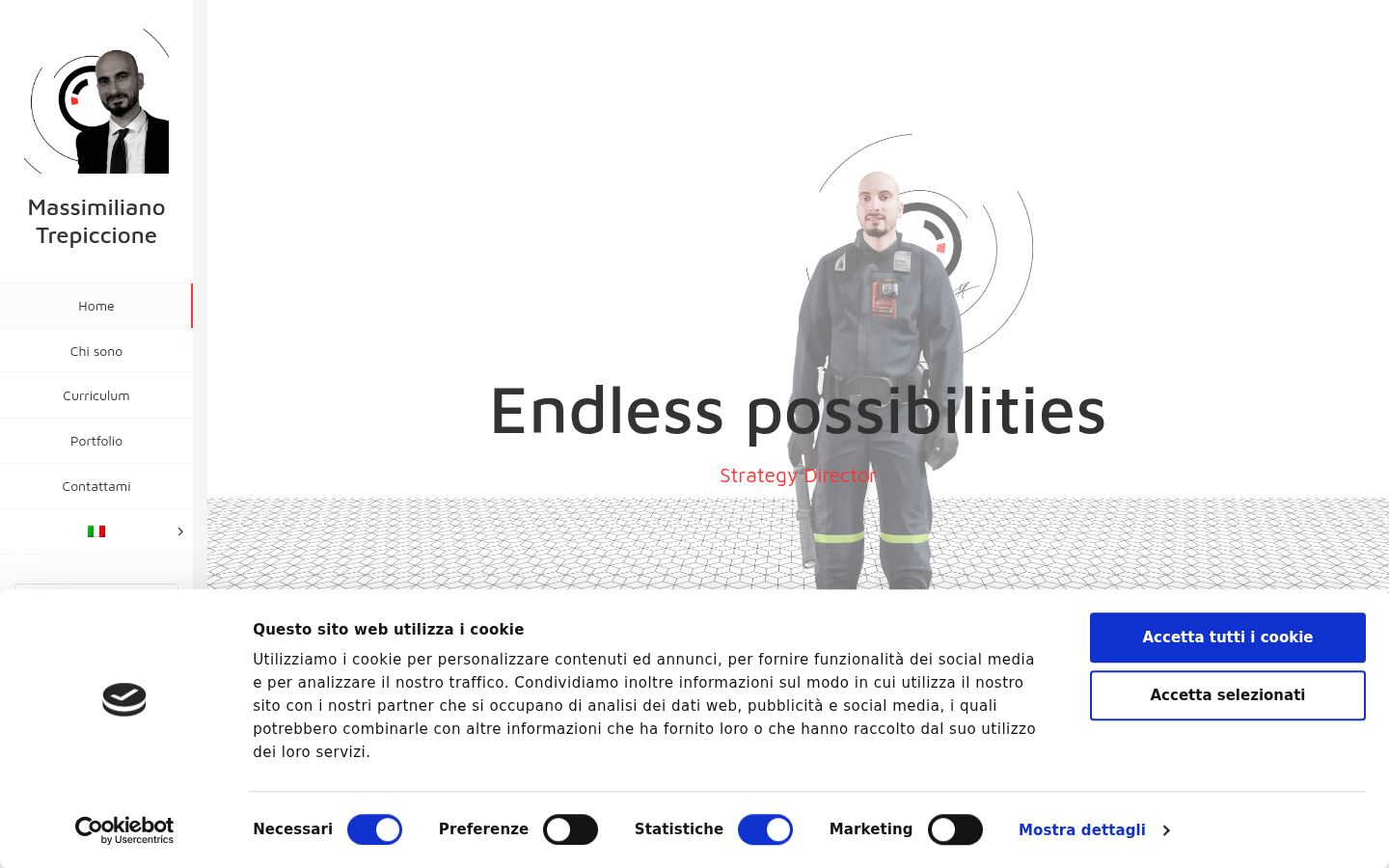 Captura de pantalla del banner de consentimiento mostrado antes de cualquier interacción