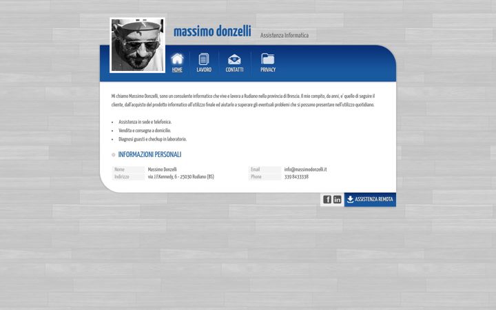 Screenshot of massimodonzelli.it