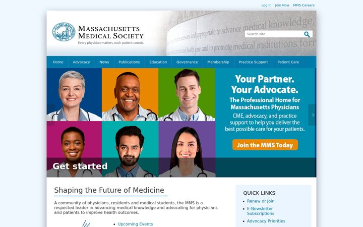 Screenshot of massmed.org
