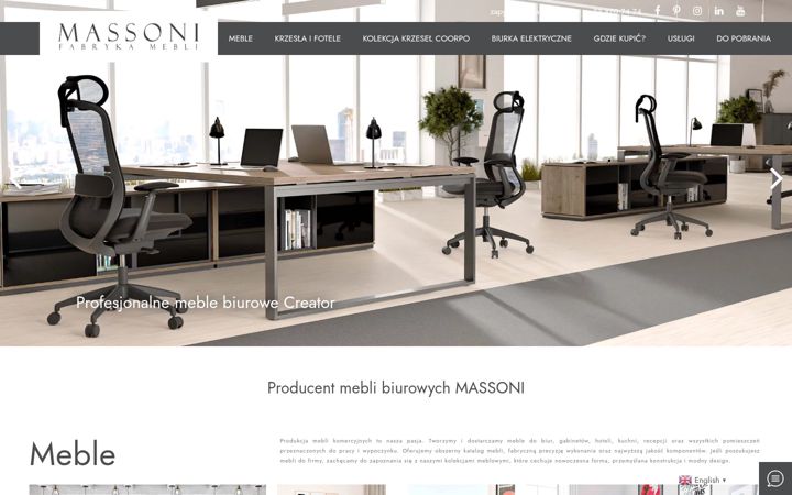 Screenshot of massoni.pl