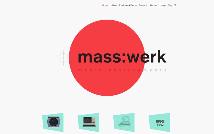 Screenshot of masswerk.at