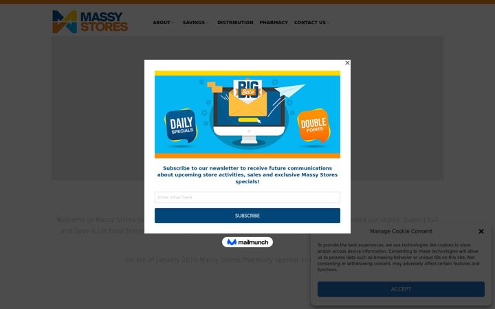 Screenshot of massystoressvg.com