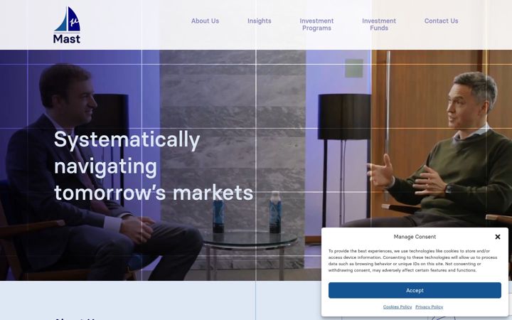 Screenshot of mast-investments.com