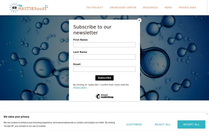 Screenshot of mast3rboostproject.eu