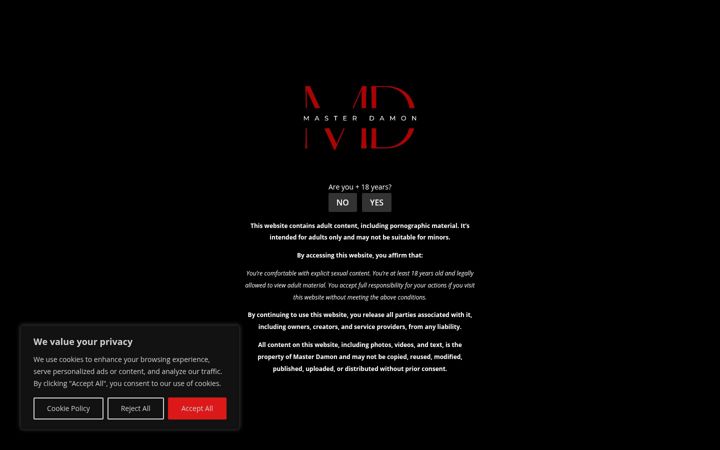 Screenshot of master-damon.com