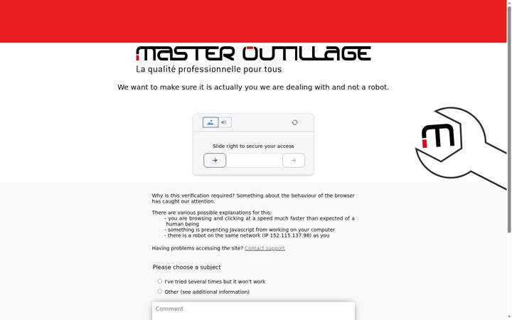 Screenshot of master-outillage.com