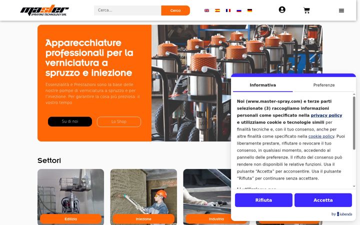 Screenshot of master-spray.com