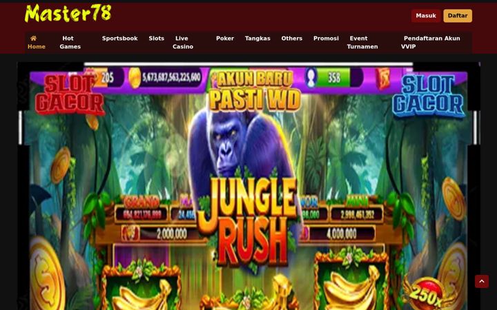Screenshot of master78-slot.com