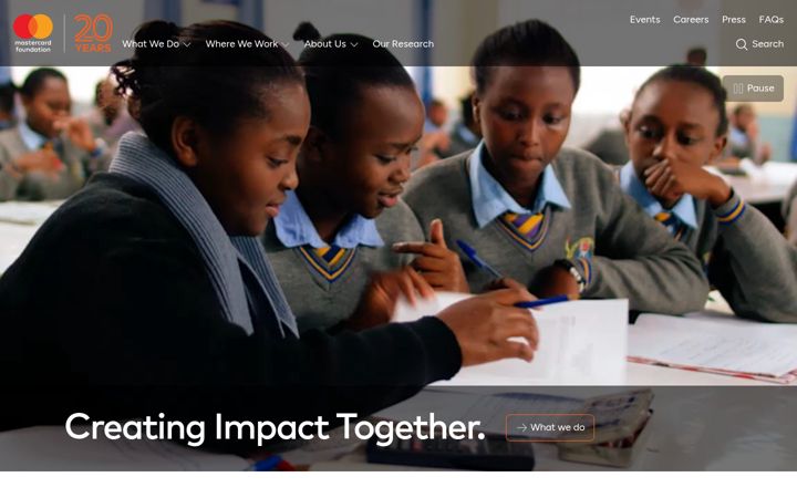 Screenshot of mastercardfdn.org