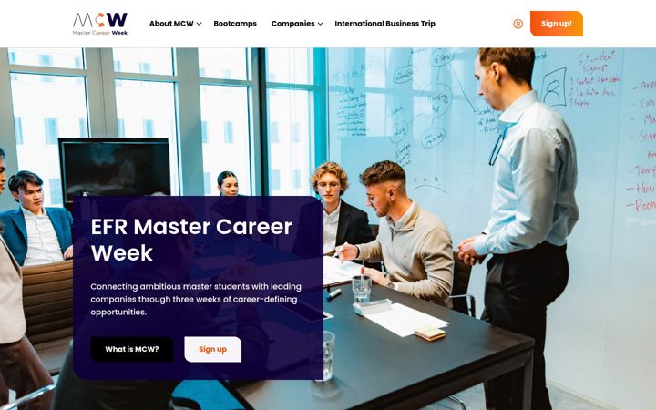 Képernyőkép: mastercareerweek.nl