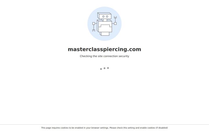Snímek obrazovky masterclasspiercing.com