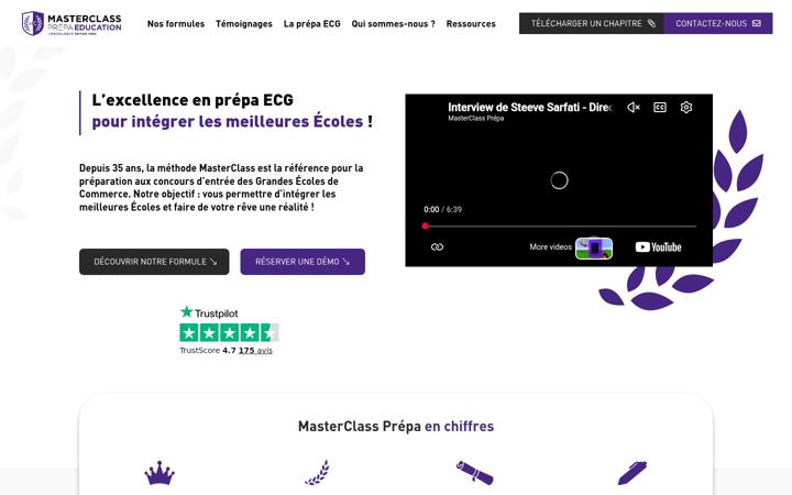 Screenshot of masterclassprepa.com