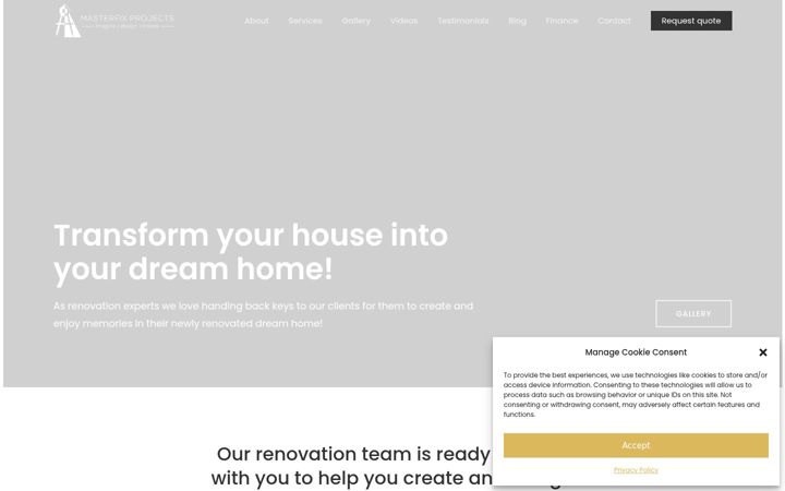 Screenshot of masterfixprojects.com