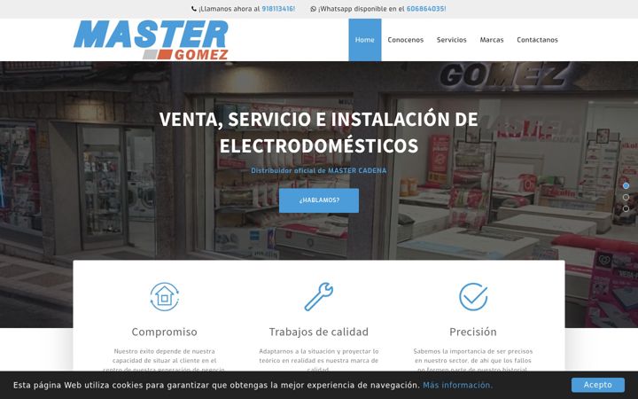 Screenshot of mastergomez.es
