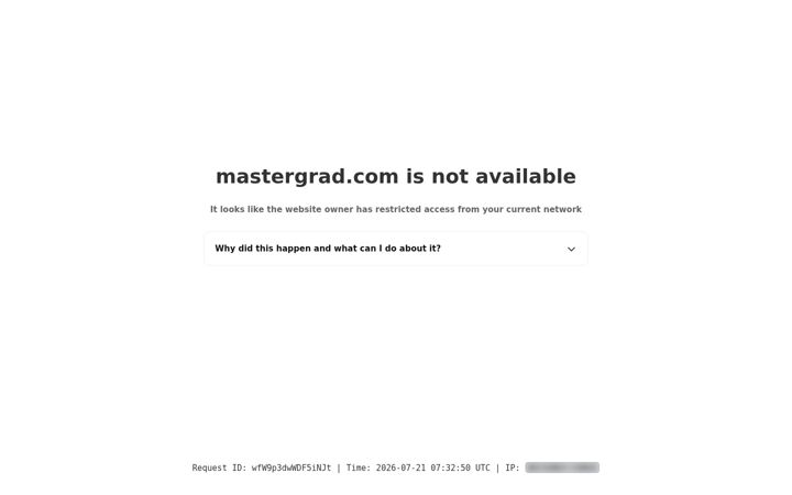 Screenshot of mastergrad.com