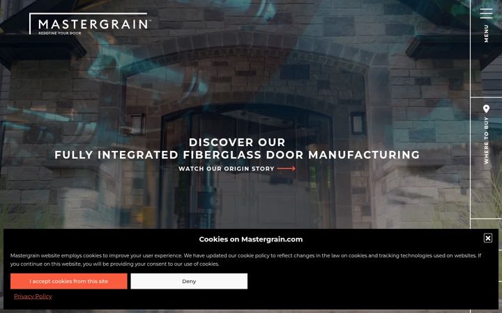 Screenshot of mastergrain.com