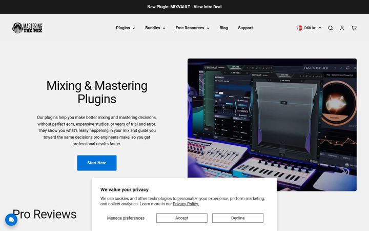 Screenshot of masteringthemix.com