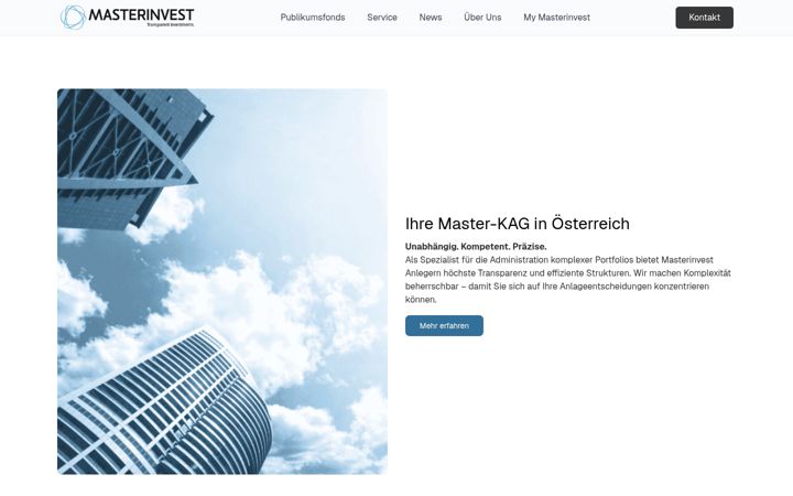 Screenshot of masterinvest.at