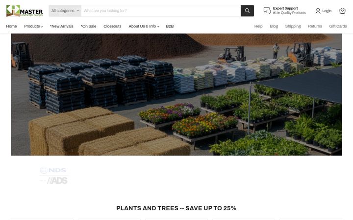 Screenshot of masterlandscapesupply.com