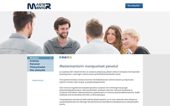 Screenshot of mastermentor.fi