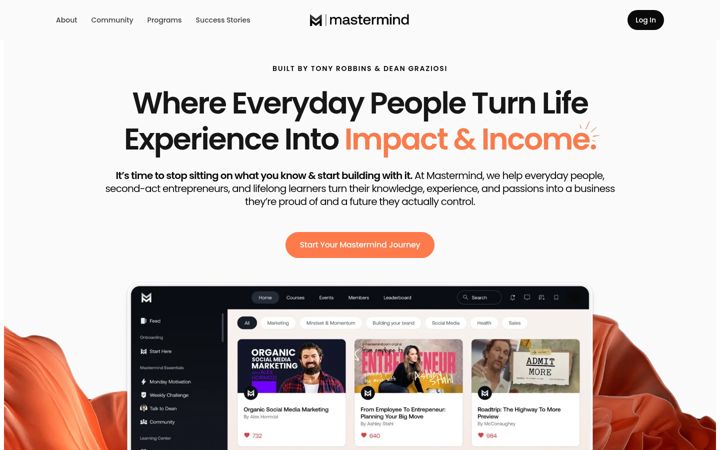 Screenshot of mastermind.com