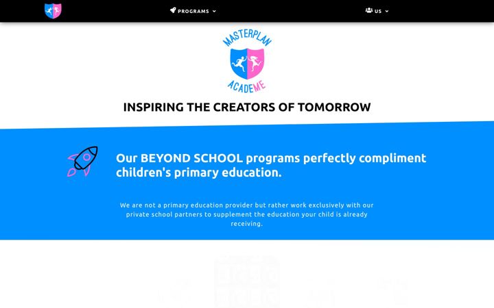 Screenshot of masterplanacademe.com