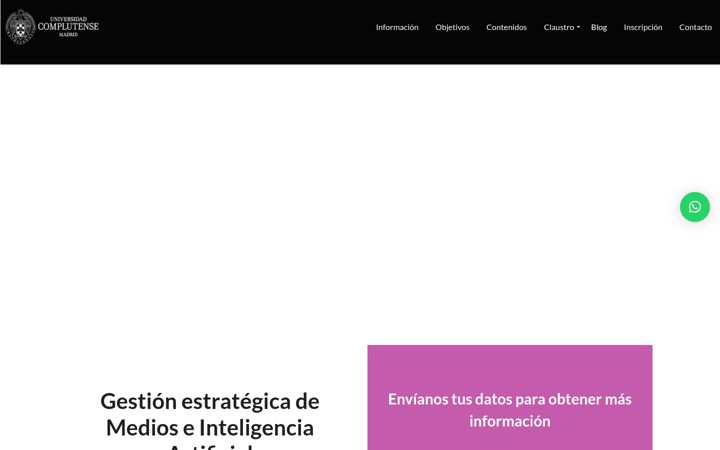 Screenshot of masterplanificacionmedios.com