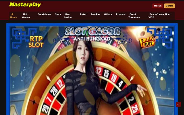 Screenshot of masterplayslot.com