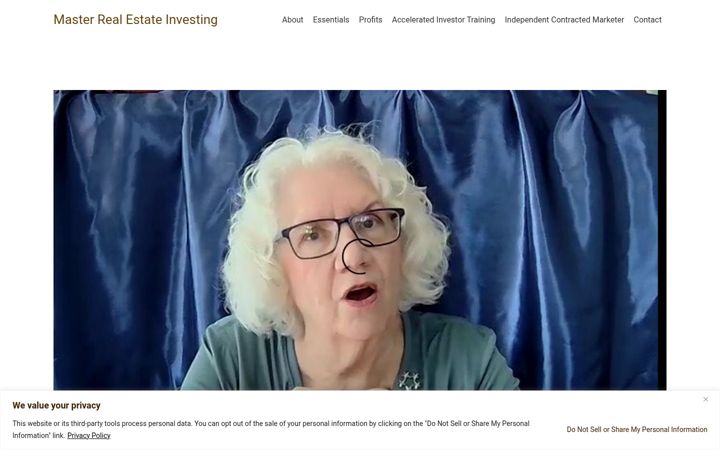 Screenshot of masterrealestateinvesting.com