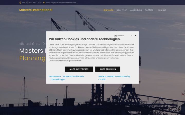 Screenshot of masters-international.de