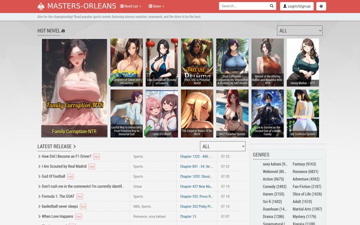 Screenshot of masters-orleans.com
