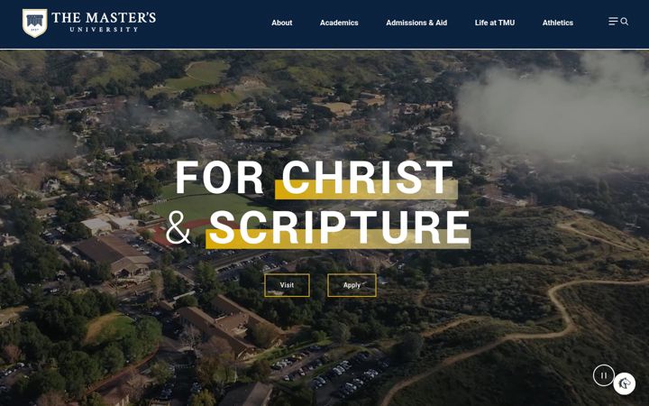 Screenshot of masters.edu