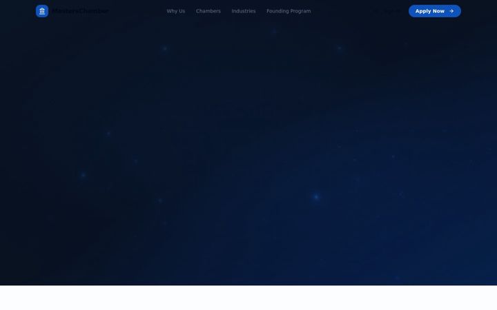 Screenshot of masterschamber.org