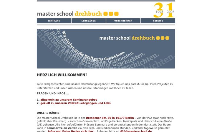 Screenshot of masterschool.de