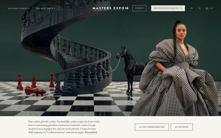 Screenshot of mastersexpo.com
