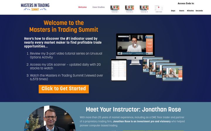 Screenshot of mastersintradingsummit.com