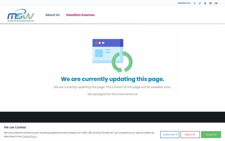 Screenshot of masterstudiesltd.com