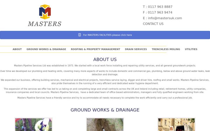 Screenshot of mastersuk.com