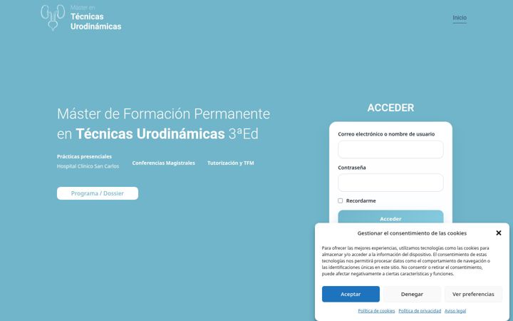Screenshot of mastertecnicasurodinamicas.com