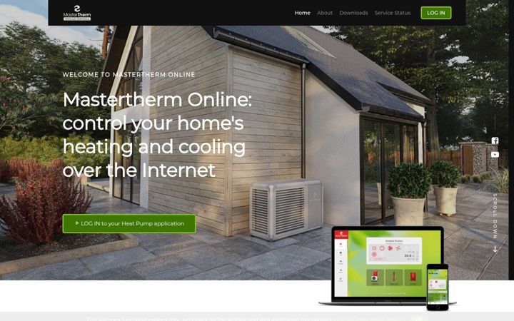 Screenshot of mastertherm.online